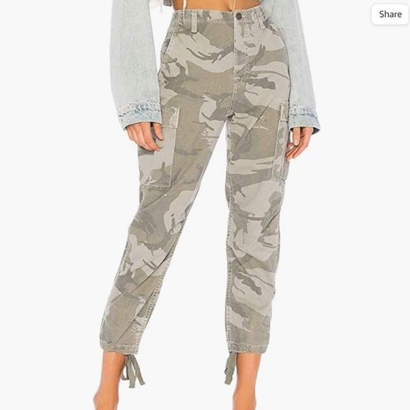 GRLFRND Maxwell Cargo Camo Pants - 24 - Picture 2 of 8
